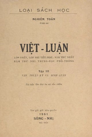 Việt Luậ­n - Tậ­p III