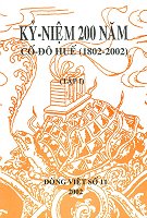 Dòng Việt số 11: 2002 – Kỷ niệm 200 năm cố đô Huế (1802–2002) (tập 1)
